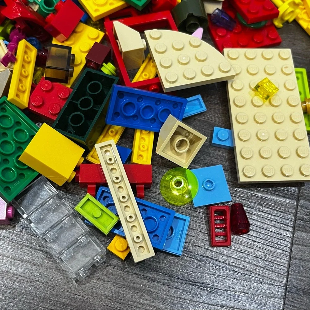 Lot Of Bright Colored Lego Pieces From Different Sets 8.6 Ounces